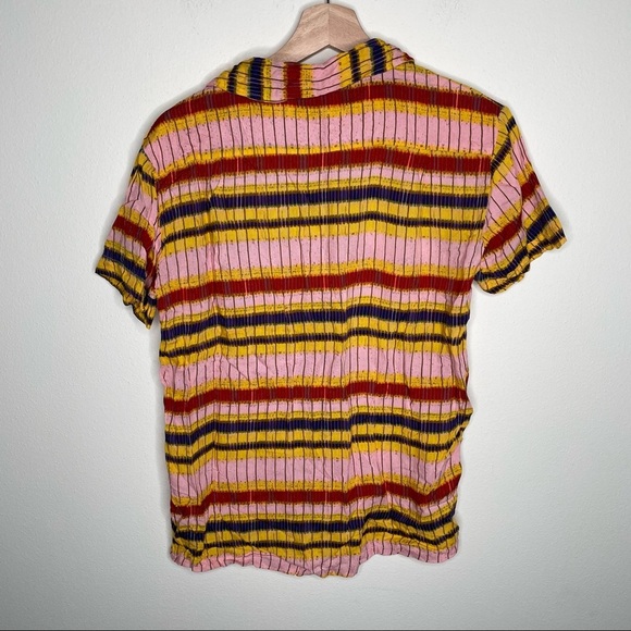 Urban Outfitters Striped Button Up Tee small - Picture 6 of 6